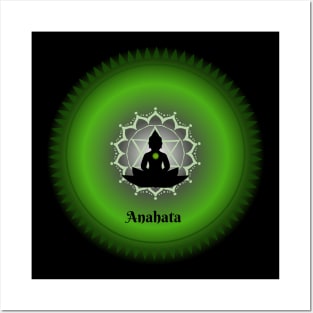 Anahata, Heart Chakra. Meditative, Mindfulness. Posters and Art